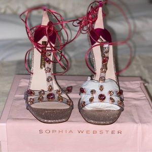 Sophia Webster pink heels